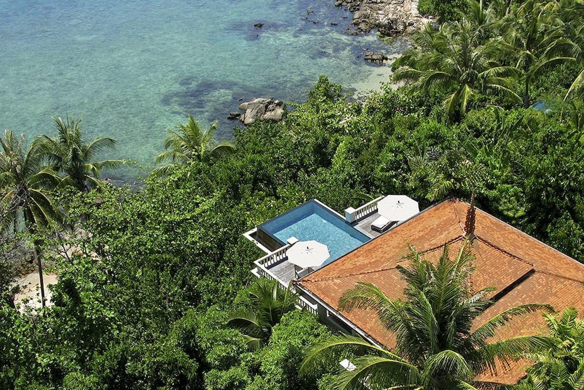 Ocean front pool villa at Trisara