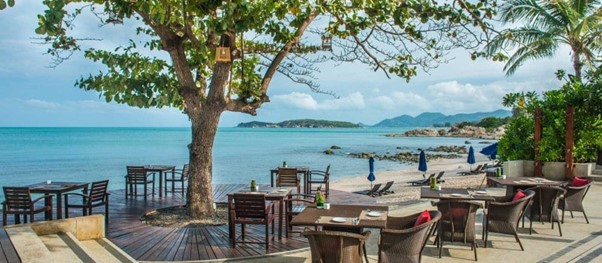 akaryn koh samui resort view from the Akaryn beach resort in Koh Samui