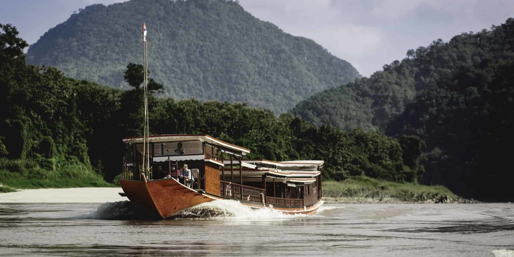 Luang Say Boat Luang Say Boat on the river Mekong in Laos, a great river experience