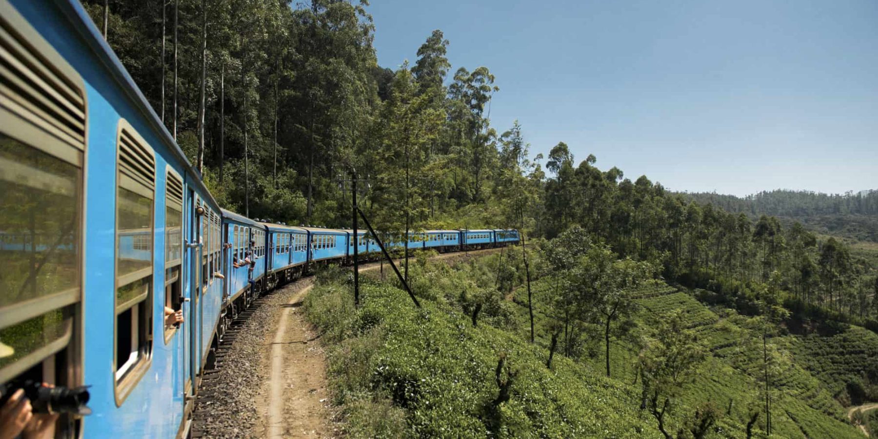 Hill Country Travelling by train in Sri Lanka