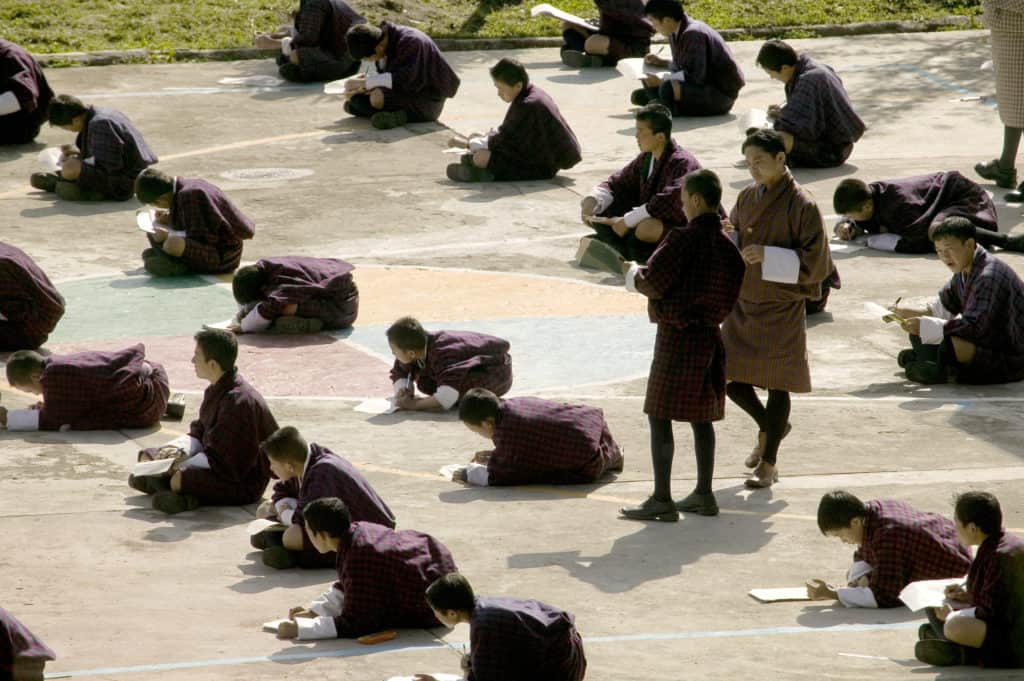 Bumthang Jakar School Kids Bumthang Jakar School Kids in Bhutan