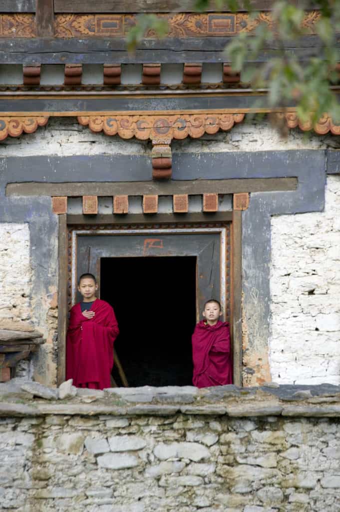 Bumthang Wangdicholing Palace Monks