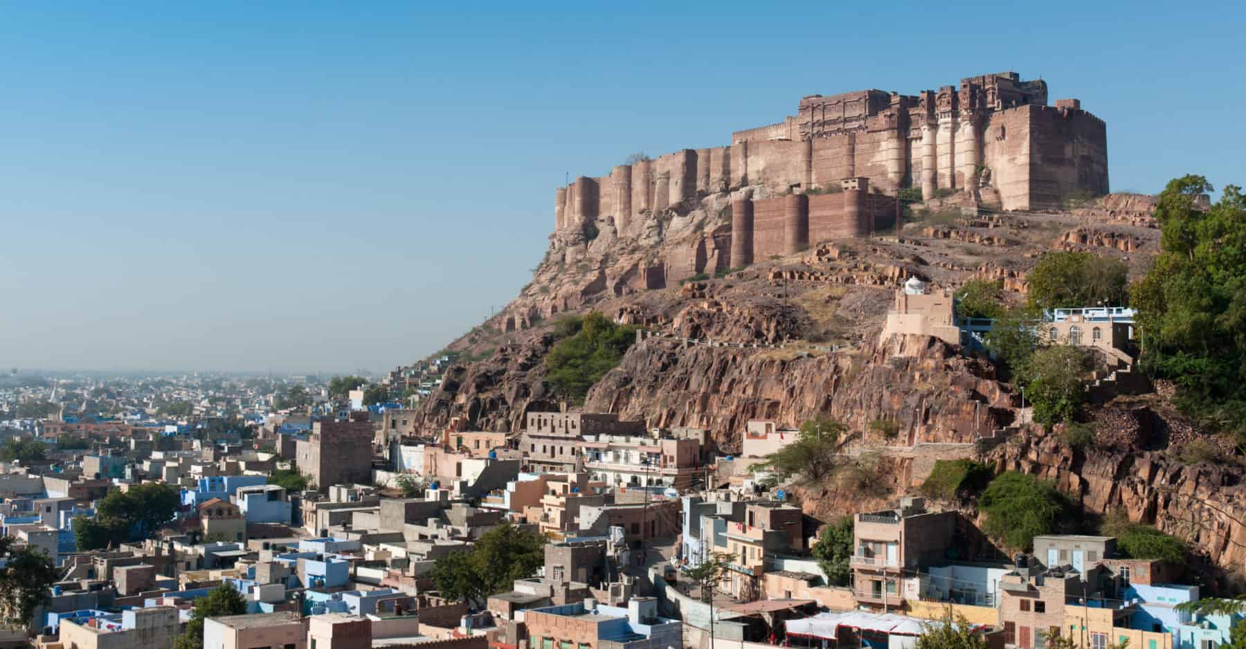 Meherangarth Fort, Jodhpur, Rajasthan, India. Meherangarth Fort in Jodhpur, Rajasthan, northern India.
