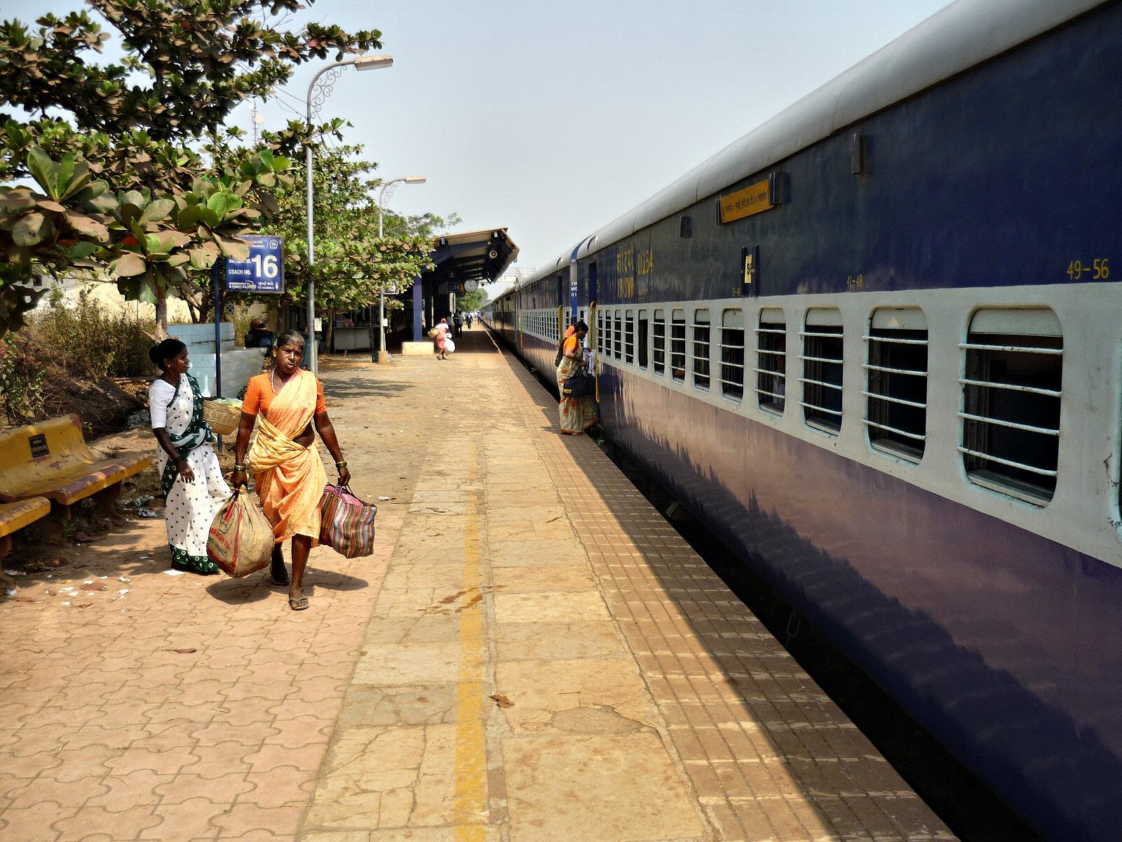 Madovi Express Wiki Commons Mandovi Express waiting at a station in Maharashtra