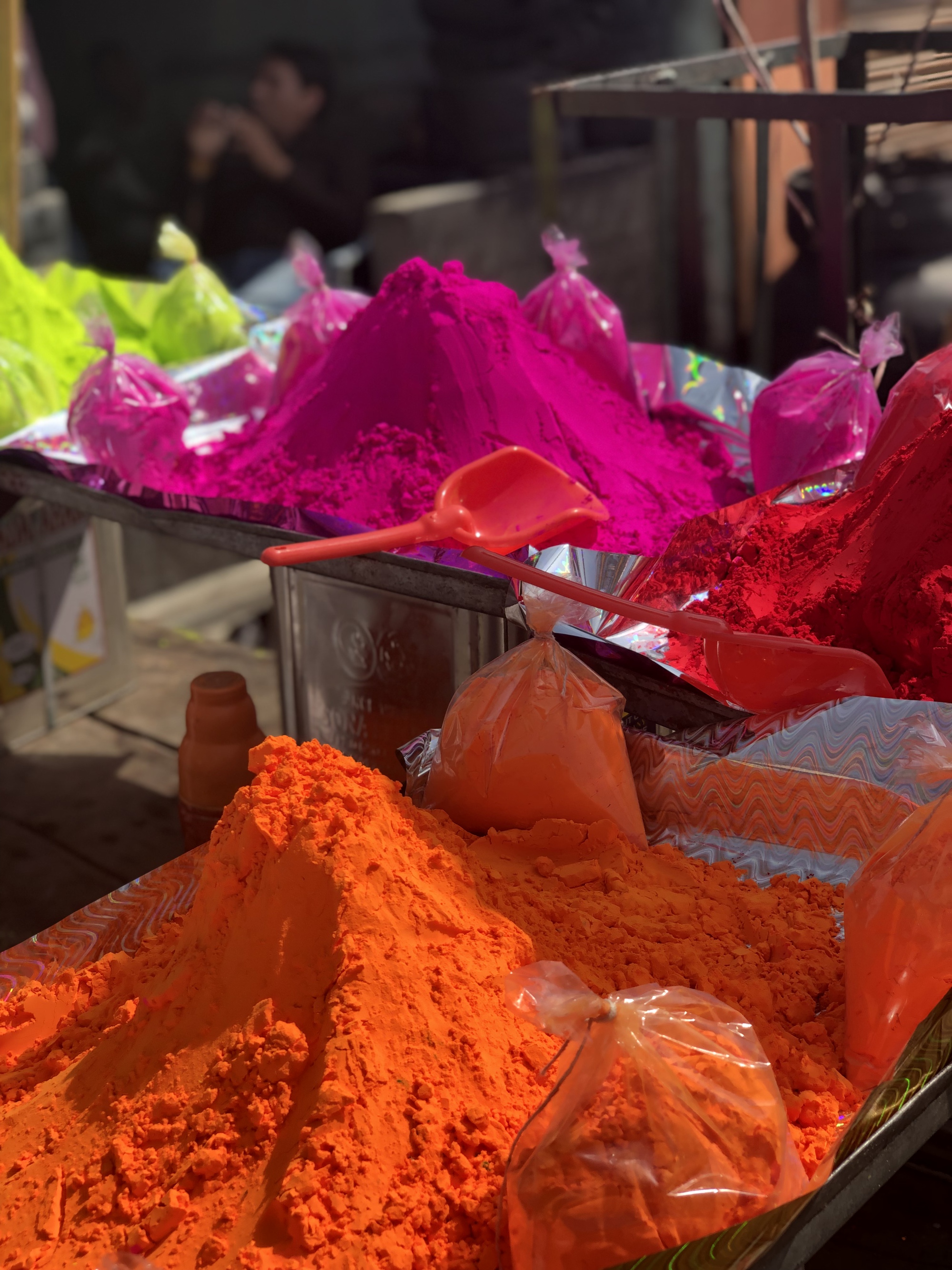Powdered vegetable dye for Holi festival Powdered vegetable dye for Holi festival
