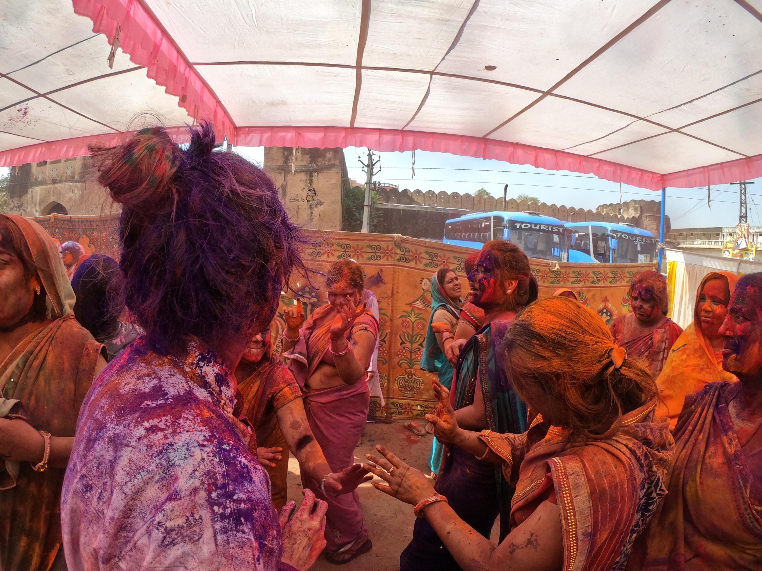Celebrating the Holi Festival in India Celebrating the Holi Festival in India