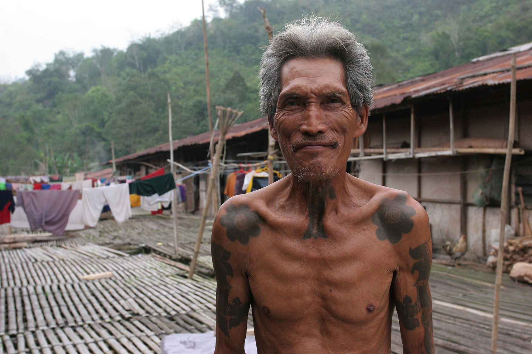 Tribe-near-Kuching Local community near Kuching in Borneo
