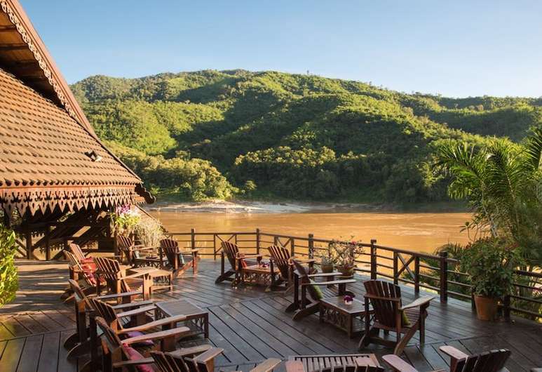 Luang Say Lodge View Mekong River in Laos from Luang Say Lodge