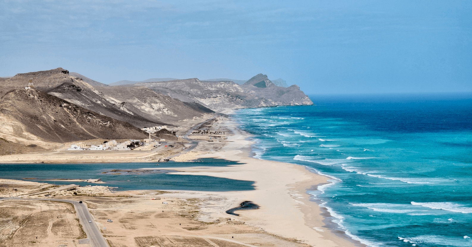 Beaches Oman Rugged coastline and beach in Oman
