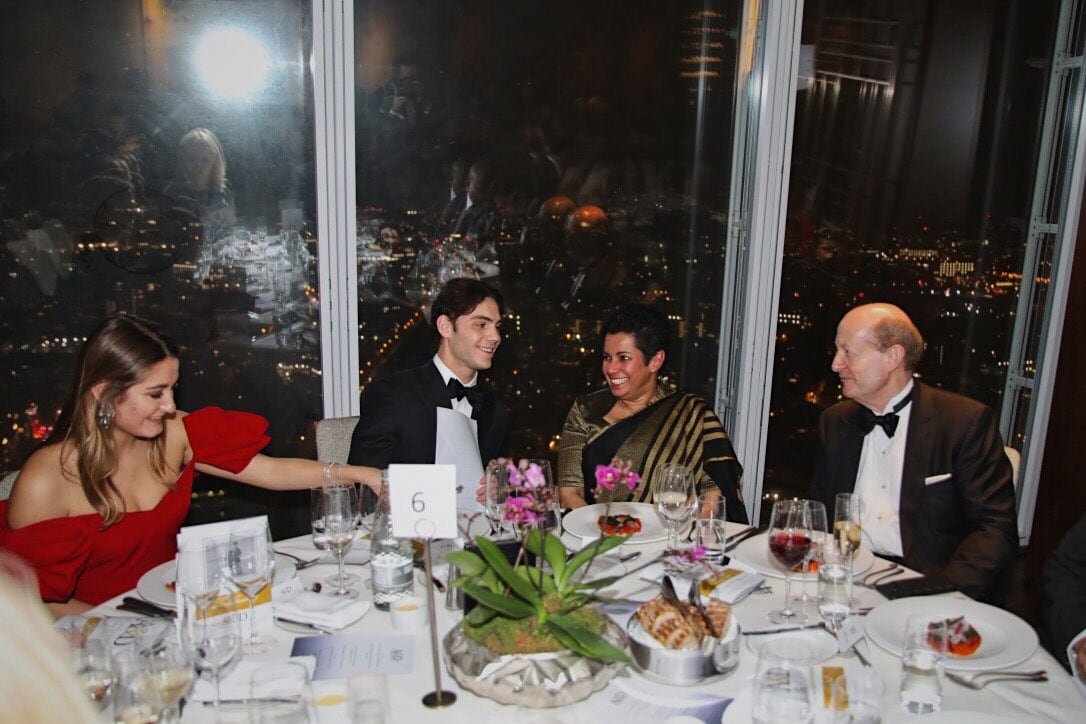 David-Lindsey-SL-Commissioner David Linsey and guests pictured with Her Excellency Manisha Gunasekara, the Sri Lankan High Commissioner to London.