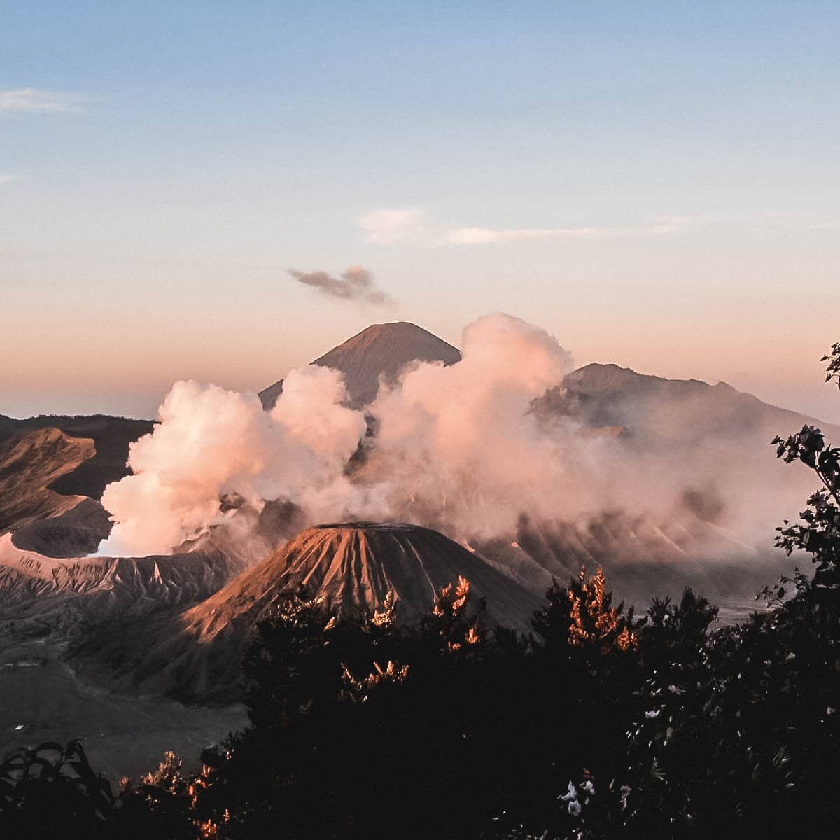 Simon Batterham Mount Bromo Mount Bromo in Indonesia at sunrise with clouds in the background