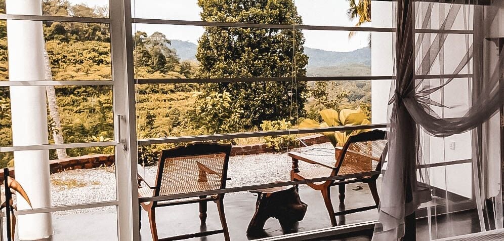 Flame Tree Estate Balcony Flame Tree Estate Hotel Balcony looking onto hills