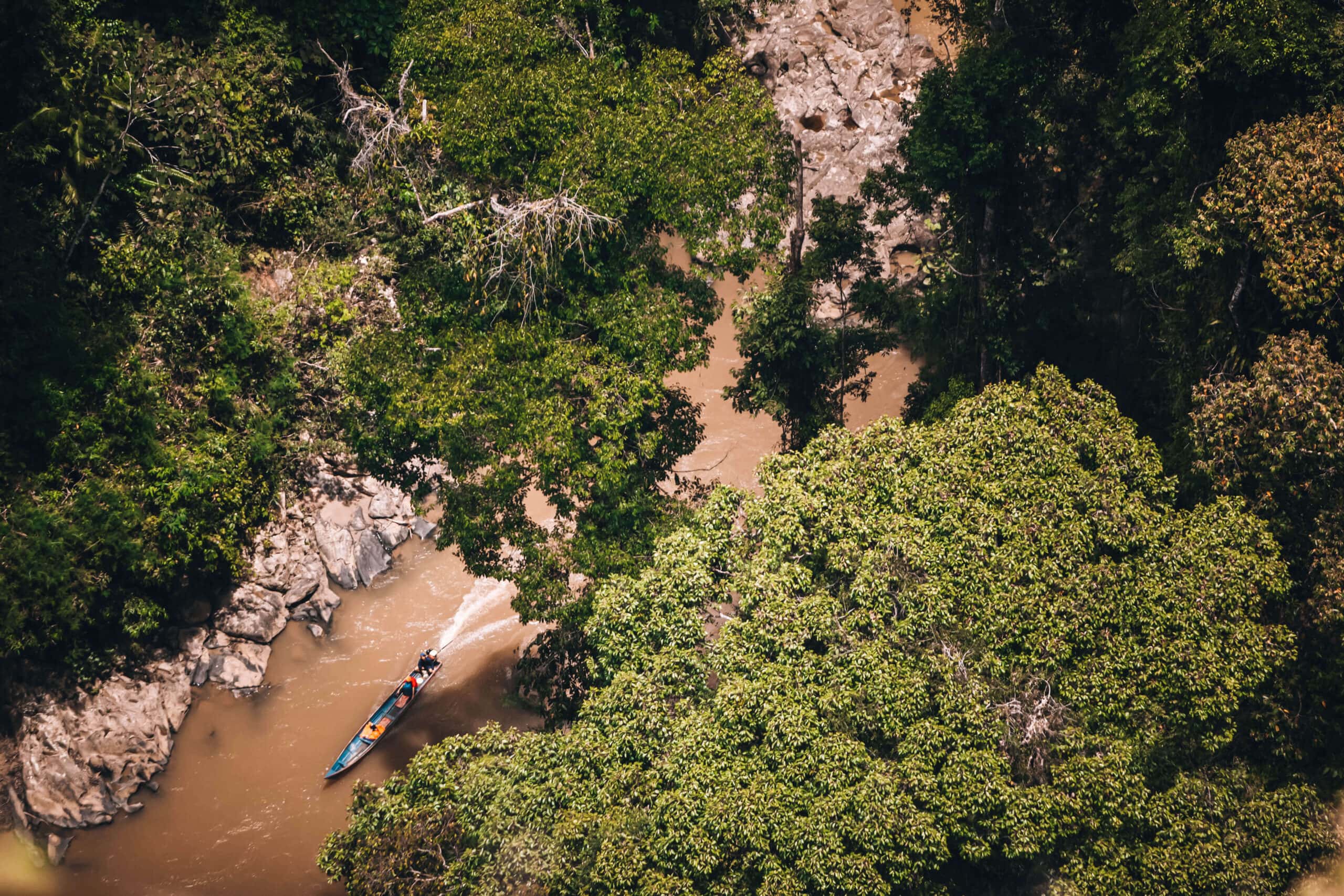 Aerial View of Battu Pungal in Borneo Aerial View of Battu Pungal in Borneo’s rainforest