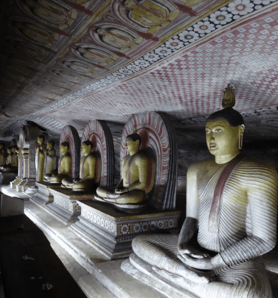 Sri Lanka Temple One of Dambulla’s Buddhist cave temples, Sri Lanka