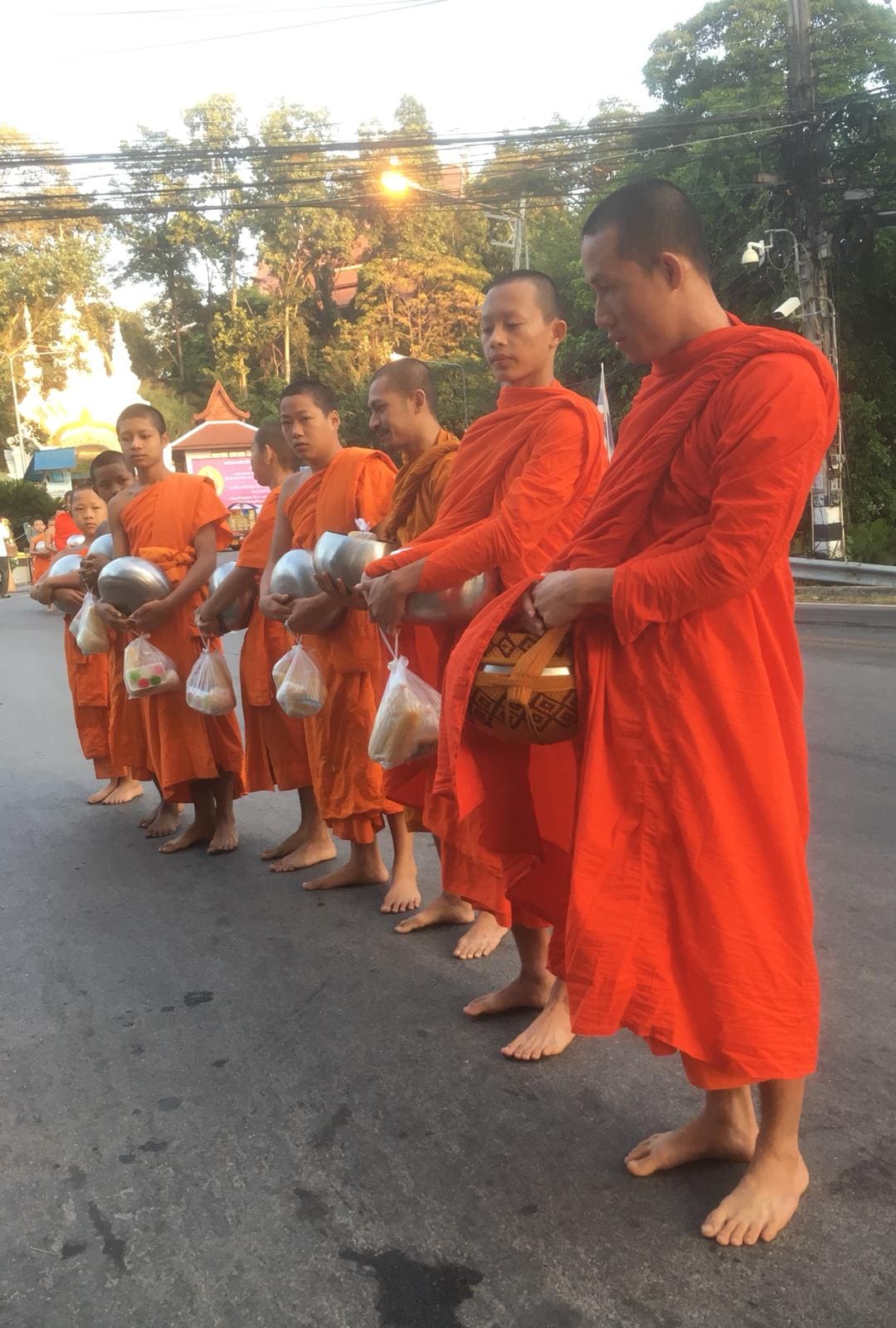 Monks Tony Creedon Monks giving alms in Luang Prabang at sunrise