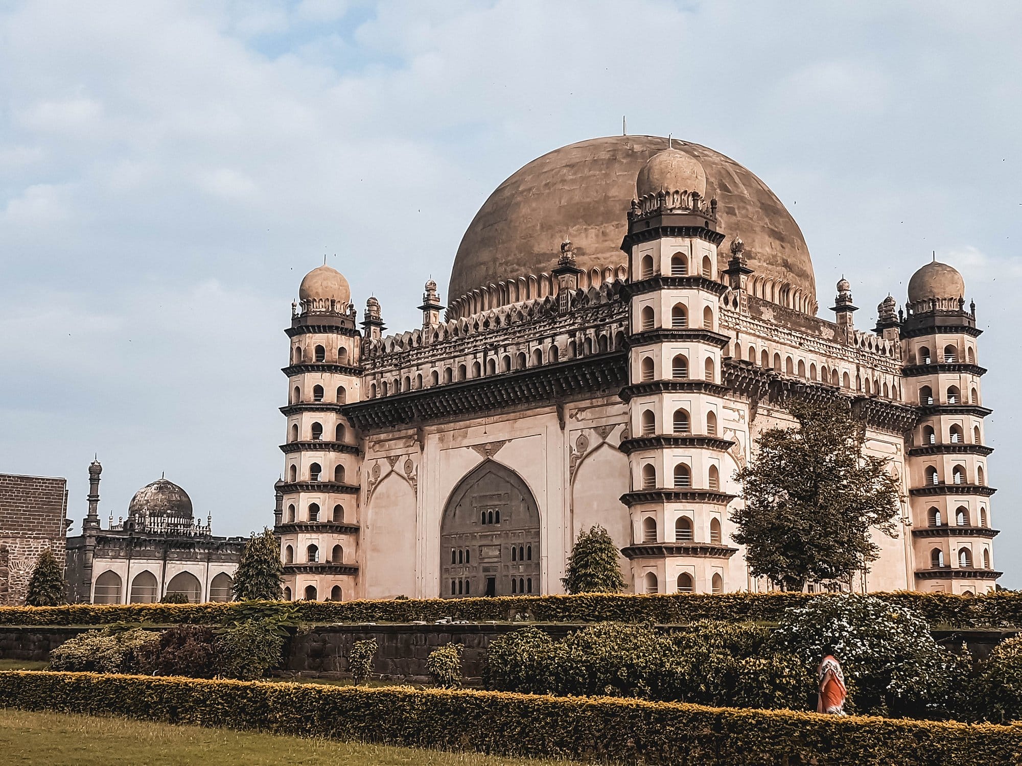 Temple in India Sara Gol Gumbaz in Bijapur is an example of Islamic architecture in the Deccan plateau in Karnataka