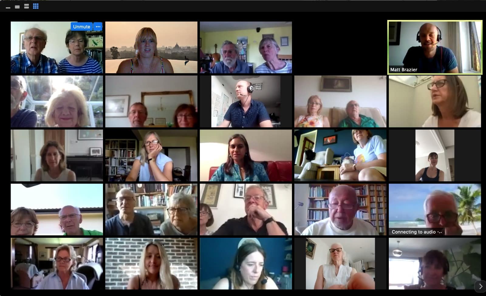 Zoom Bringing Travel Home ETG travel community during a virtual event on zoom