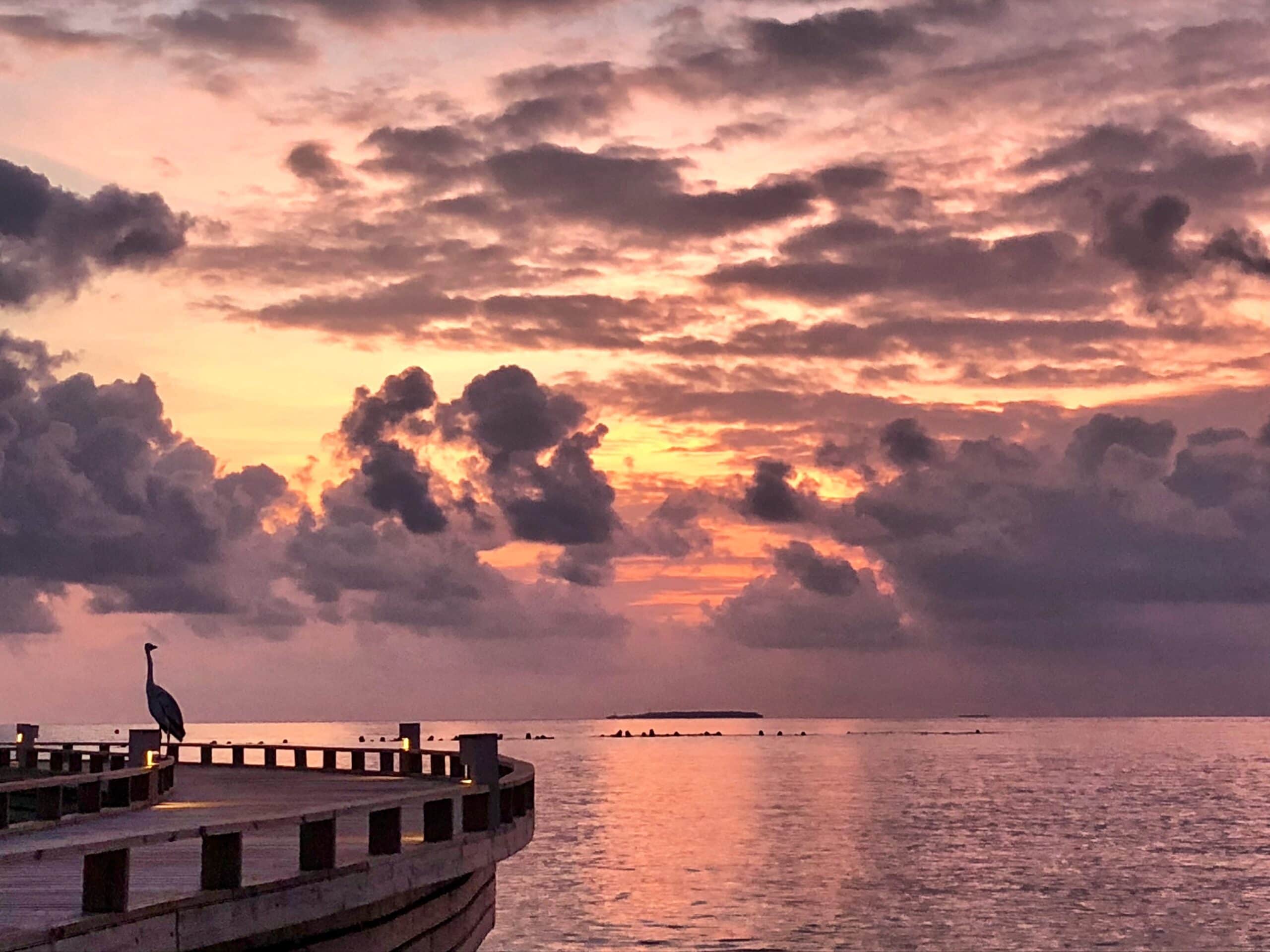 Sunset At Milaidhoo Private Island Resort Incredible sunset at Milaidhoo Island in the Maldives