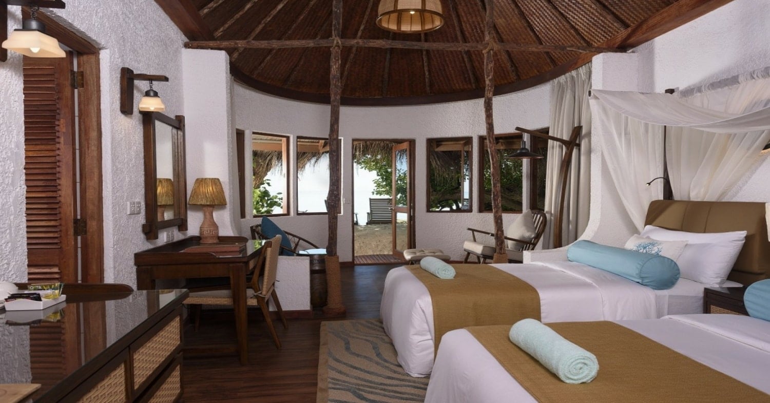 Makunudu Island Resort Interior shot of room at Makunudu Island Resort