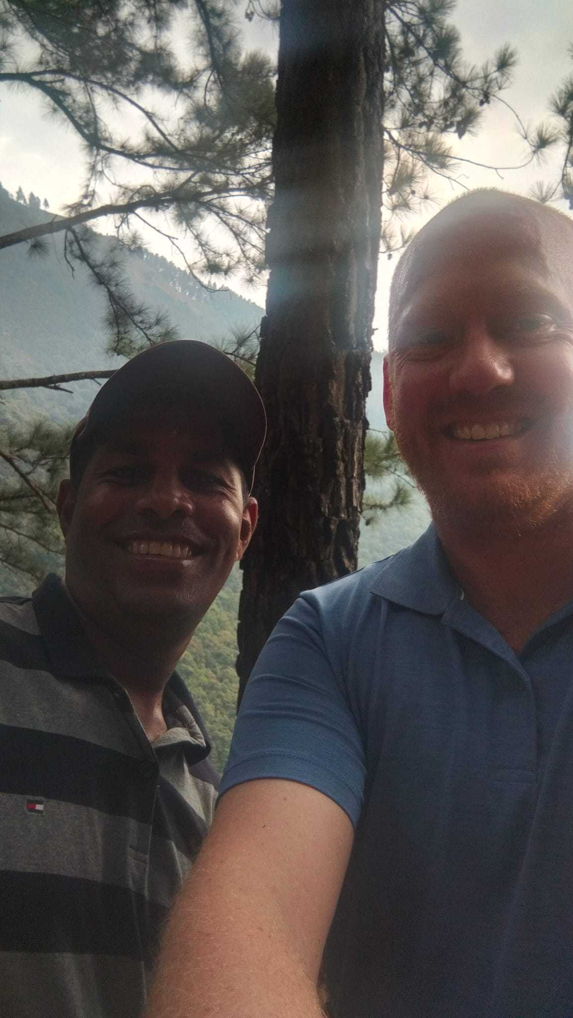 WhatsApp Image 2021-10-27 at 16.34.17 Selfie of a traveller and trekking guide in a forest in Sri Lanka