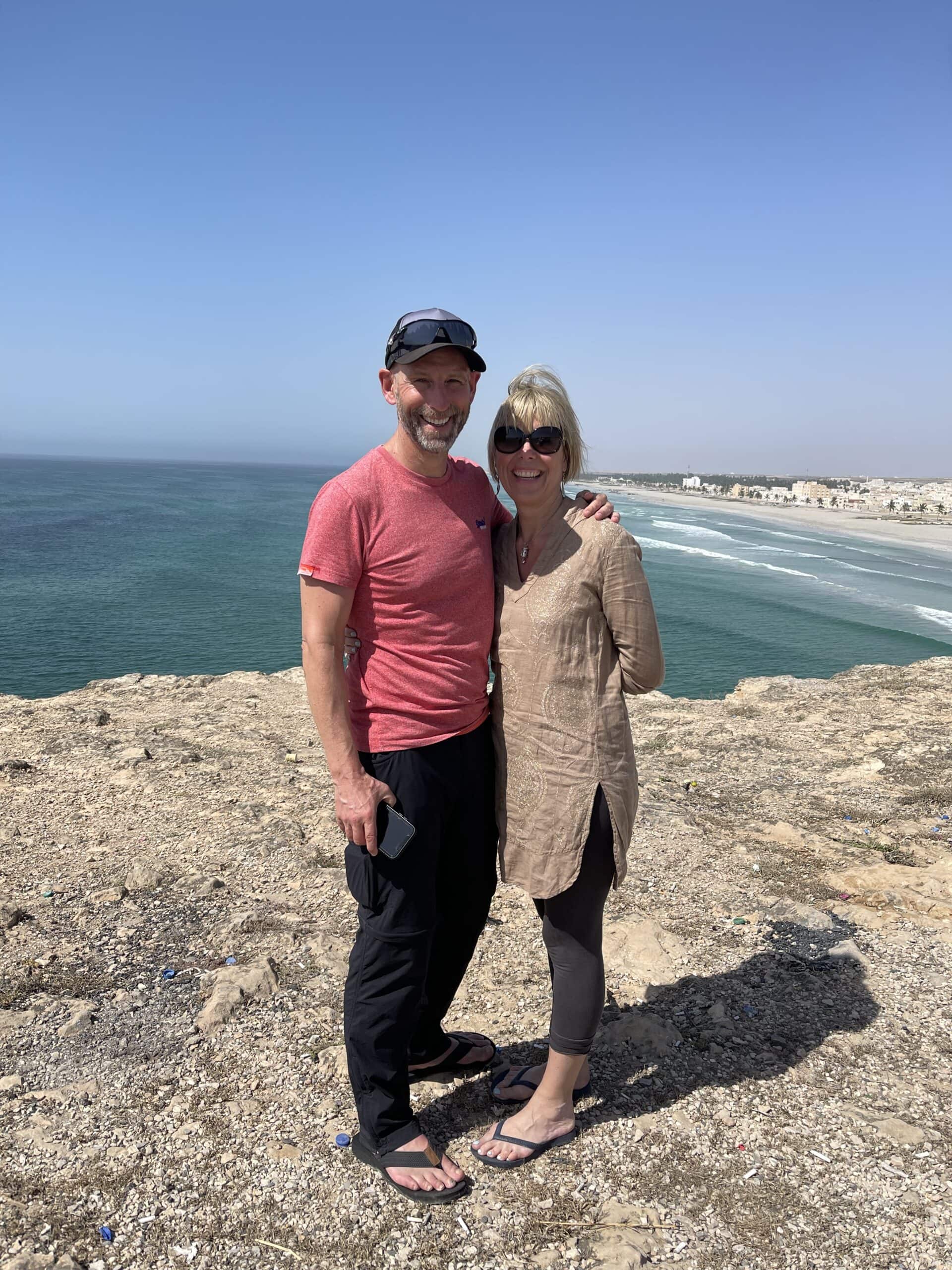 Lynne and Andy In southern Oman