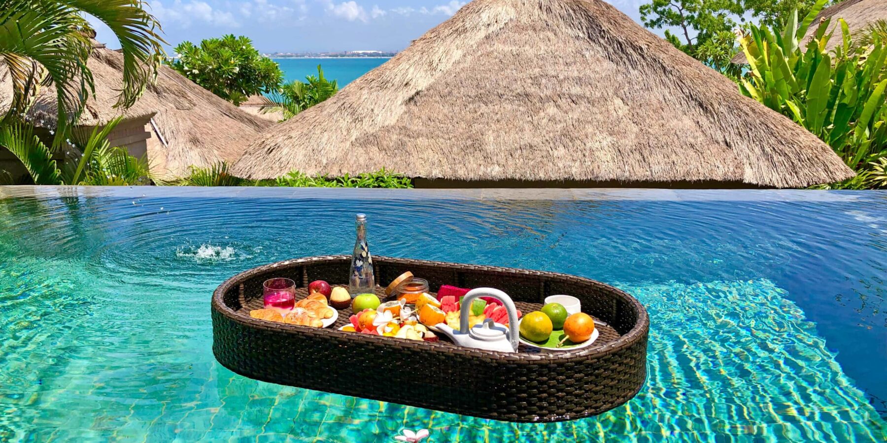 Floating Breakfast In Paradise Island, Bali Relax by pool