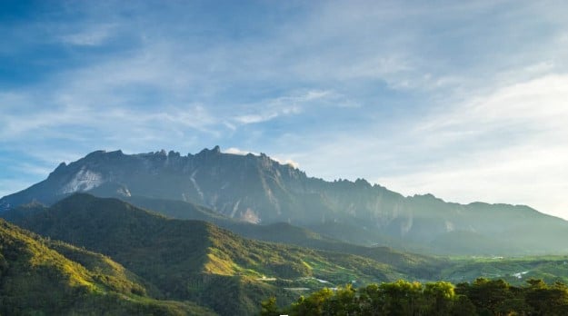 The majestic Mount Kinabalu The majestic Mount Kinabalu