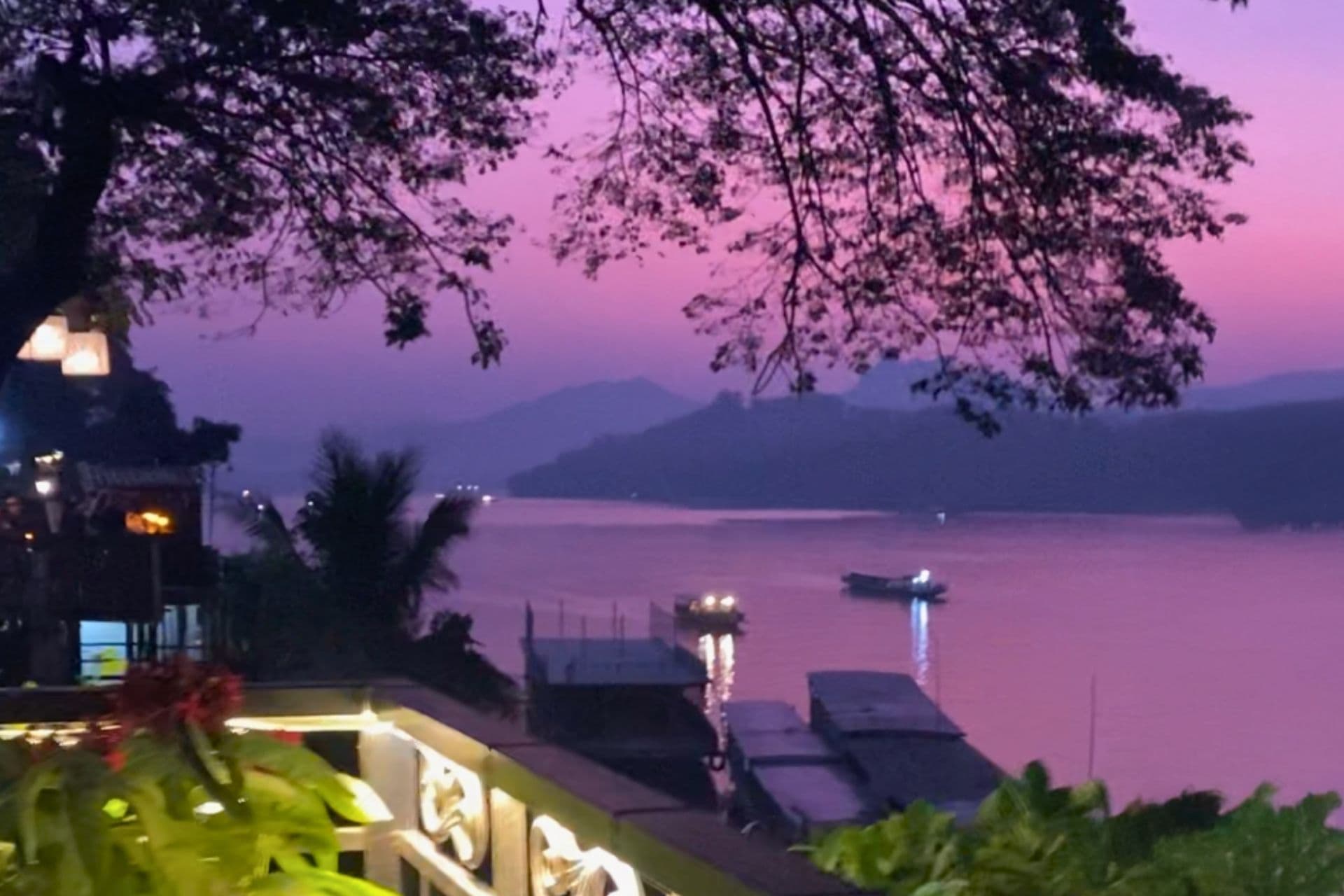 laos sunset