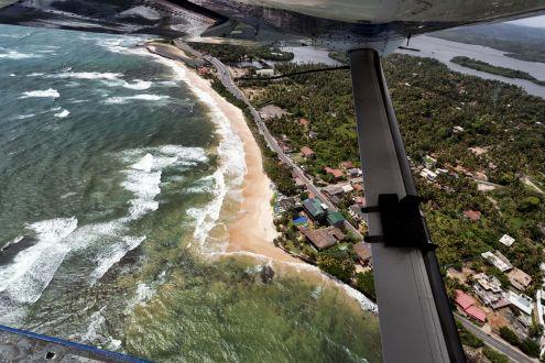Scenic seaplane journey