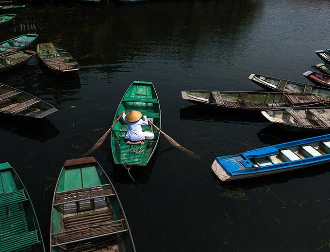 Exploring the countryside around Ninh Binh